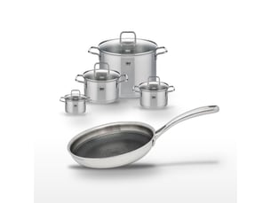 Lot de 4 faitouts elo relief evolution et poêle 24cm