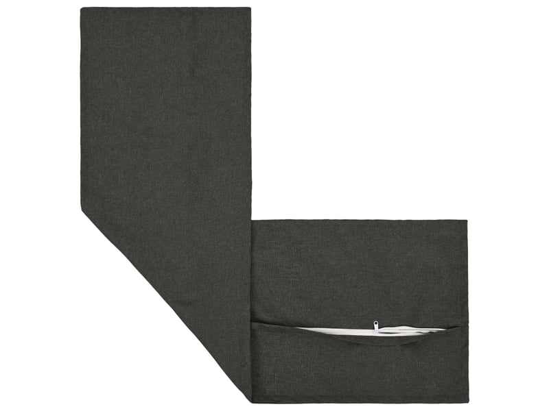  Coussin, coussin décoratif houten gris foncé 40 x 145 cm lin synthétique cf56571  - Conforama C