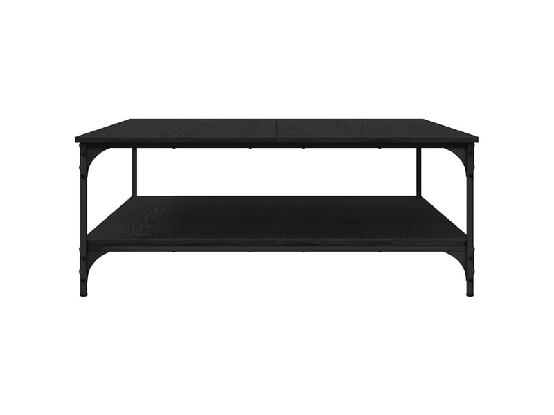 Table de chevet - table basse chêne noir 100 x 100 x 40 cm bois d'ingénierie - Conforama D