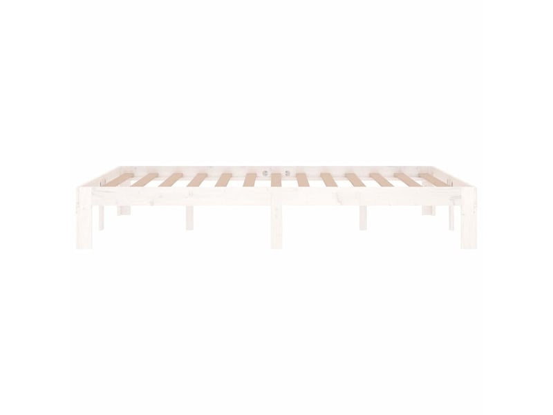  Lit double- lit adulte -  cadre de lit sans matelas blanc 120x190 cm  - Conforama D