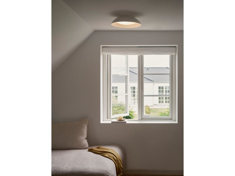  Plafonnier nivora 36 métal blanc , h. 10,5 - ip20 - e27 nordlux intérieur 2610156001 - Conforama B