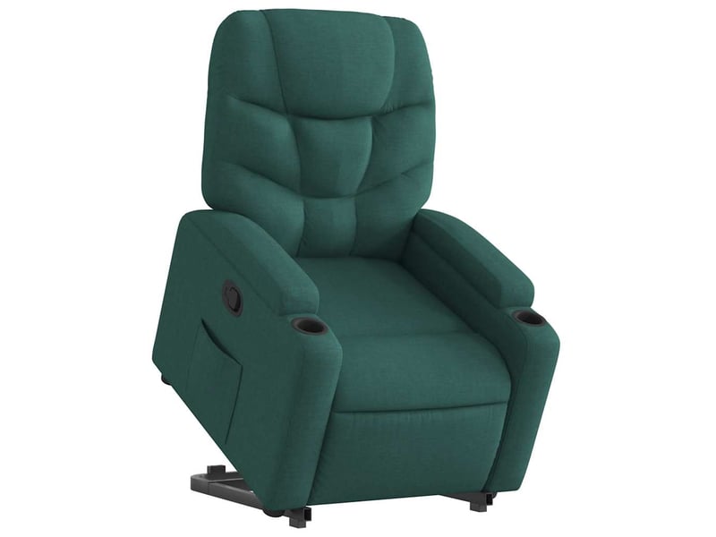  Fauteuil inclinable, fauteuil relax salon vert foncé tissu shl27184  - Conforama C