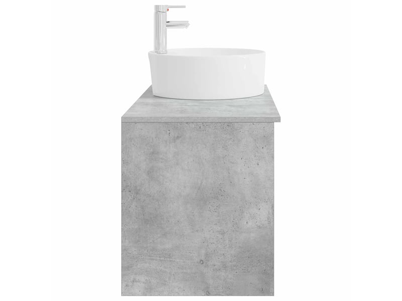  Ensemble de mobilier de salle de bain 2 pcs gris béton shl6126  - Conforama E