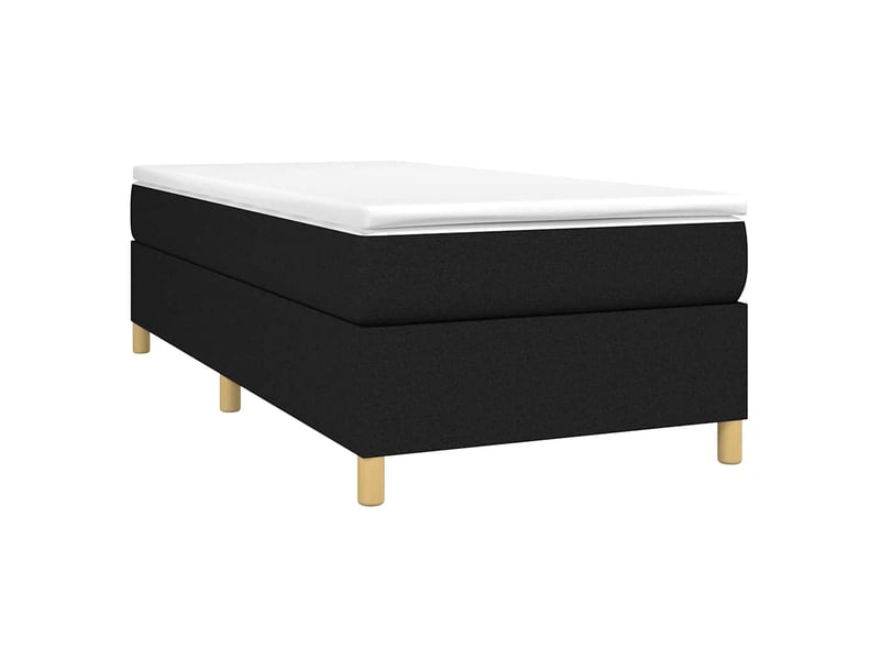  Lit simple- lit adulte -  cadre de lit à lattes noir 80x200 cm tissu  - Conforama B