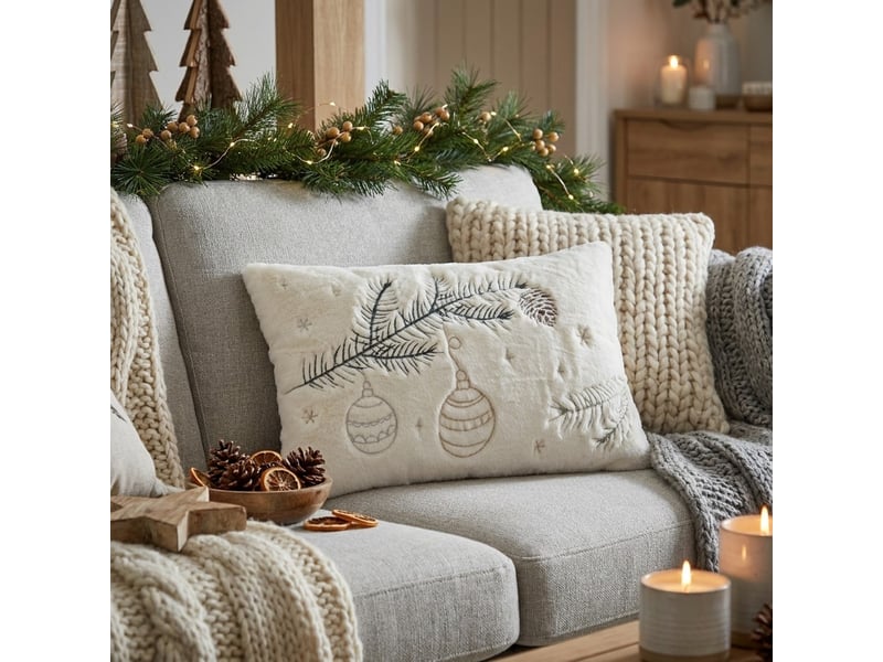  Coussin décoratif déhoussable pour canapé 50x30 trysil  - Conforama B
