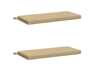Lot de 2 coussins de banc, coussins d'assise soest 100 % polyester beige cf57018