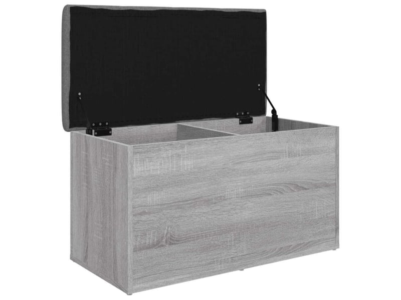  Banc chambre, banc de rangement sonoma gris 82x42x45 cm bois d'ingénierie  - Conforama A