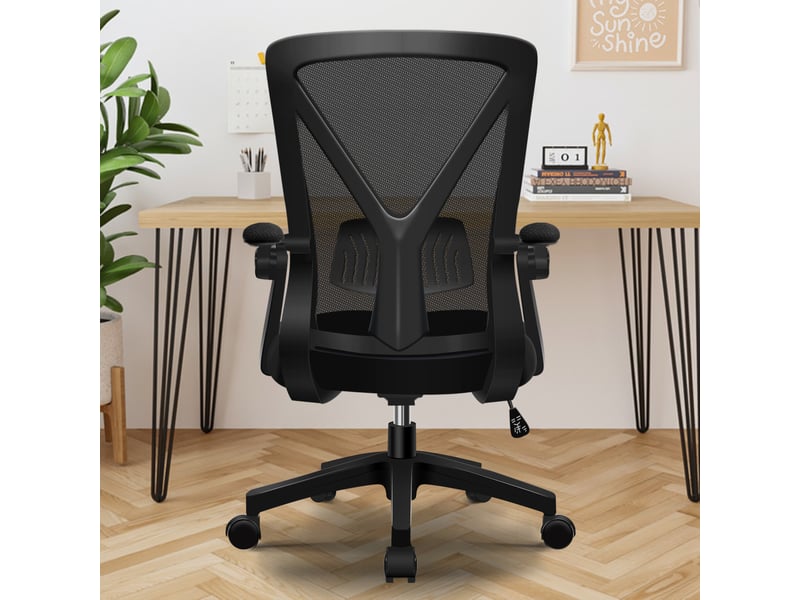  Chaise de bureau, chaise ergonomique pivotante maille respirante, accoudoirs rembourrés, hauteur10cm, dossier125°, charge150kg  - Conforama W