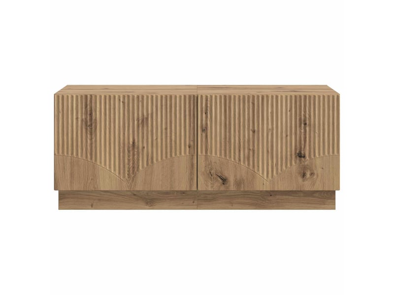  Meuble tv - banc tv - meuble de rangement chêne artisanal bois d'ingénierie  - Conforama E