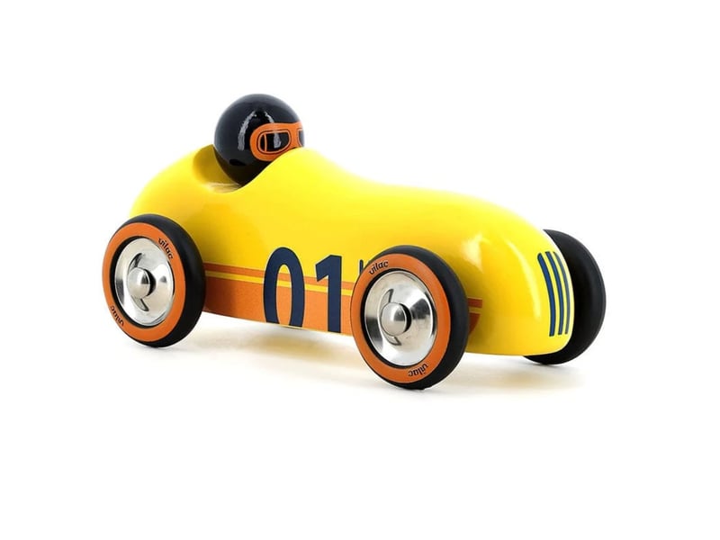  Voiture en bois old sport compet - jaune 2290Y - Conforama A