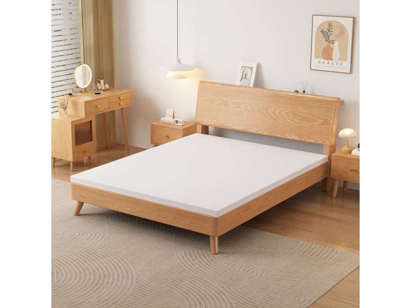  Matelas h3 160 × 200 cm en mousse, déhoussable et lavable, certification oeko-tex, blanc  - Conforama C