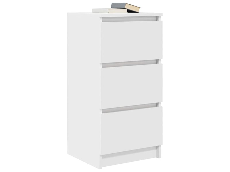  Buffet - bahut - meuble de rangement blanc 37,5x35x76 cm bois d'ingénierie  - Conforama D
