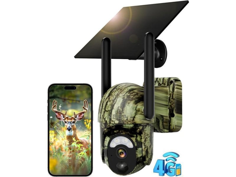  Camera de chasse 4g lte solaire 2k ptz xg-15 verte 149519_AACSX74585_6_DROPFR - Conforama A