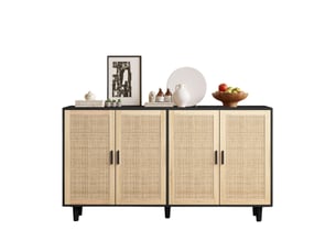 Buffet 4 porte(s)  0 tiroir(s) LPOSPI  - 158 cm coloris noir 