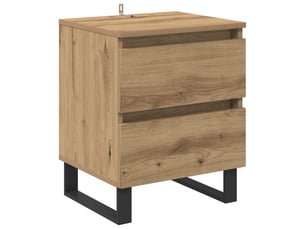 Table de chevet - cabinet de chevet - table de nuit chêne artisanal 40 x 35 x 50 cm