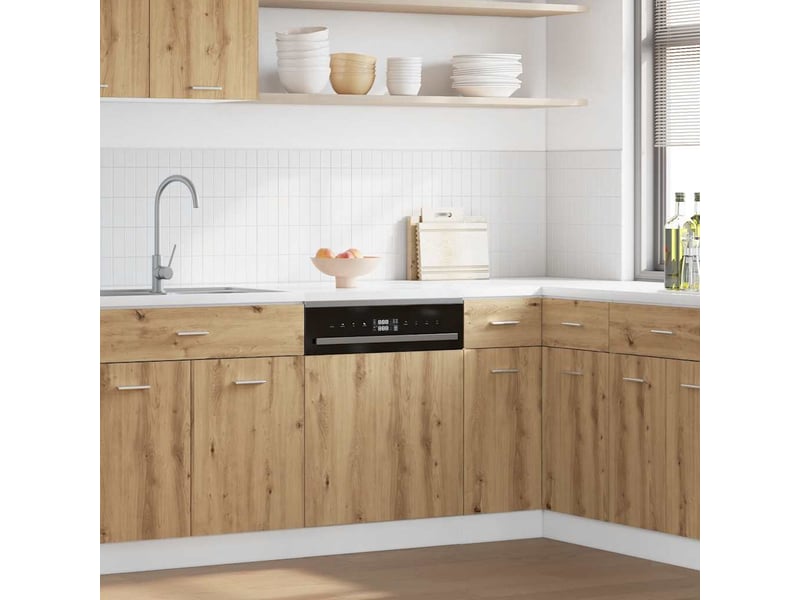  Panneau de lave-vaisselle lyon chêne artisanal 60x1,5x67cm bois d'ingénierie  - Conforama B