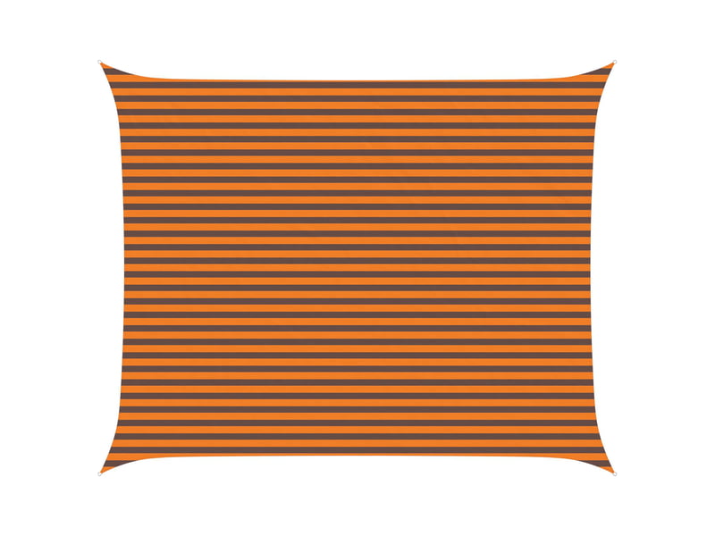  Voile d'ombre - voile d'ombrage - voile parasol orange et marron 4 x 5 m 100 % polyester oxford  - Conforama A