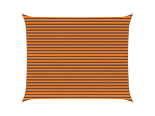 Voile d'ombre - voile d'ombrage - voile parasol orange et marron 4 x 5 m 100 % polyester oxford