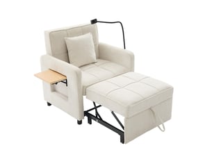 Fauteuil convertible W3056S00047 PANGIVO Tissu beige