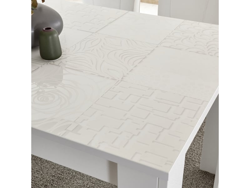 Table à manger extensible en mélamine 137x90 denis - Conforama D