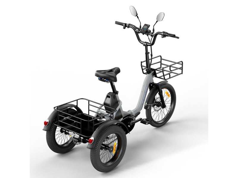  Tricycle électrique cysum ag1 pro, 750 w, batterie 48 v 20 ah, gris AG1 Pro - Conforama E