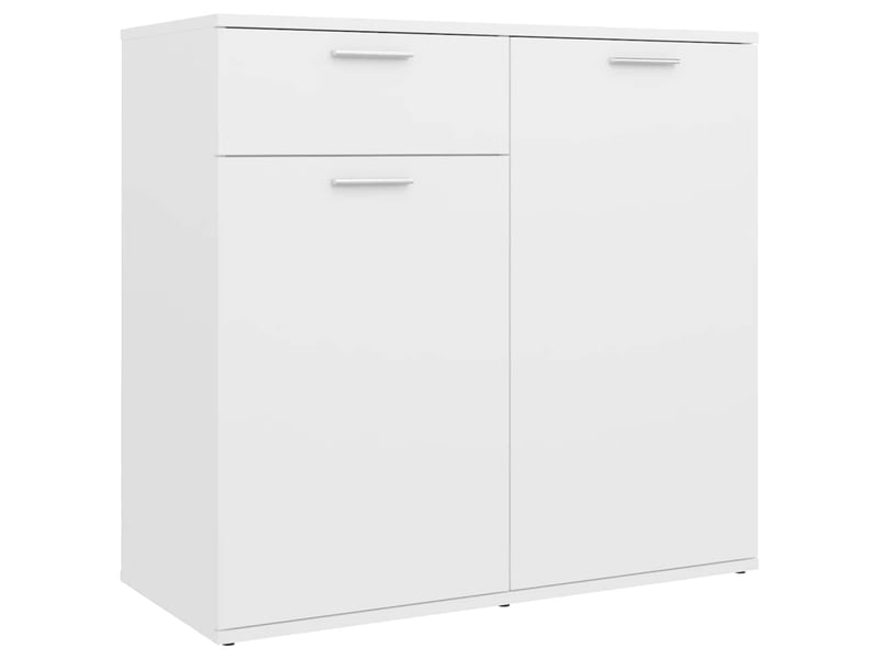  Buffet - bahut - meuble de rangement blanc 80x36x75 cm bois d'ingénierie  - Conforama A