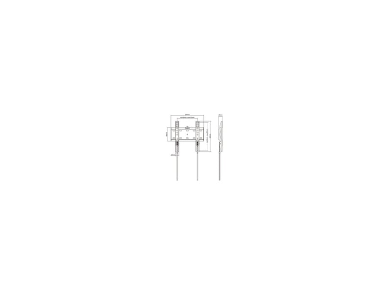  Support mural tv one for all wm4219 noir 19 a 43 pouces 40 kg 8142190 - Conforama C