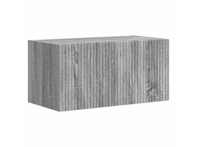  Ensemble meuble tv - banc tv - meuble de rangement 4 pcs gris sonoma bois d'ingénierie  - Conforama E