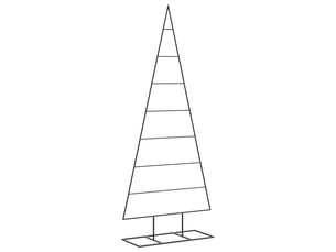 Sapin de noël - arbre de noël en métal pour décoration noir 150 cm