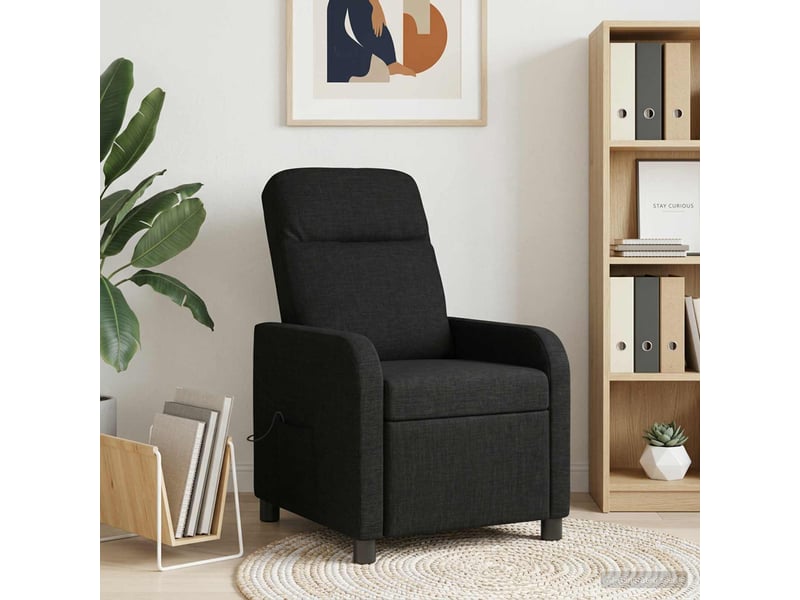  Vidaxl fauteuil de massage inclinable noir tissu  - Conforama B