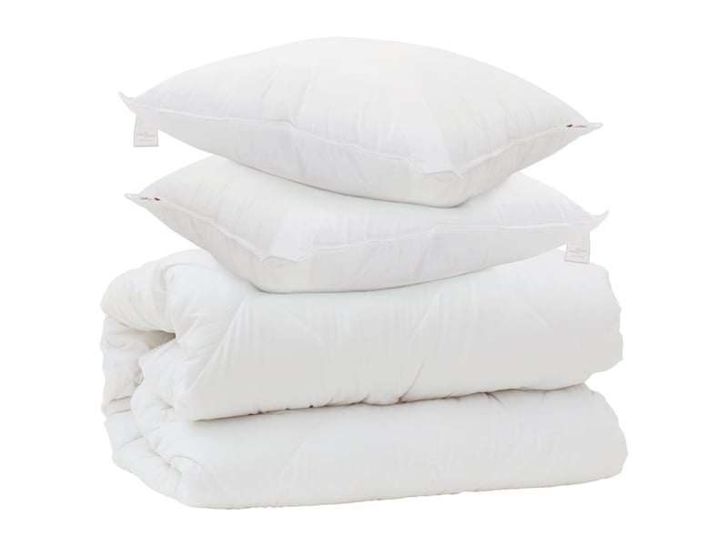  Couette avec oreillers avec oreiller 3 pièces - duvet blanc microfibre  - Conforama A