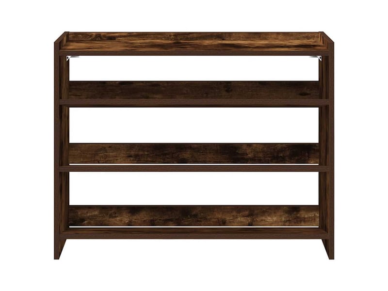  Meuble à chaussures, étagère à chaussures chêne fumé 80x25x62 cm bois d'ingénierie  - Conforama D