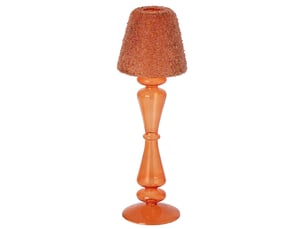 Photophore lampe en verre silje 31cm orange