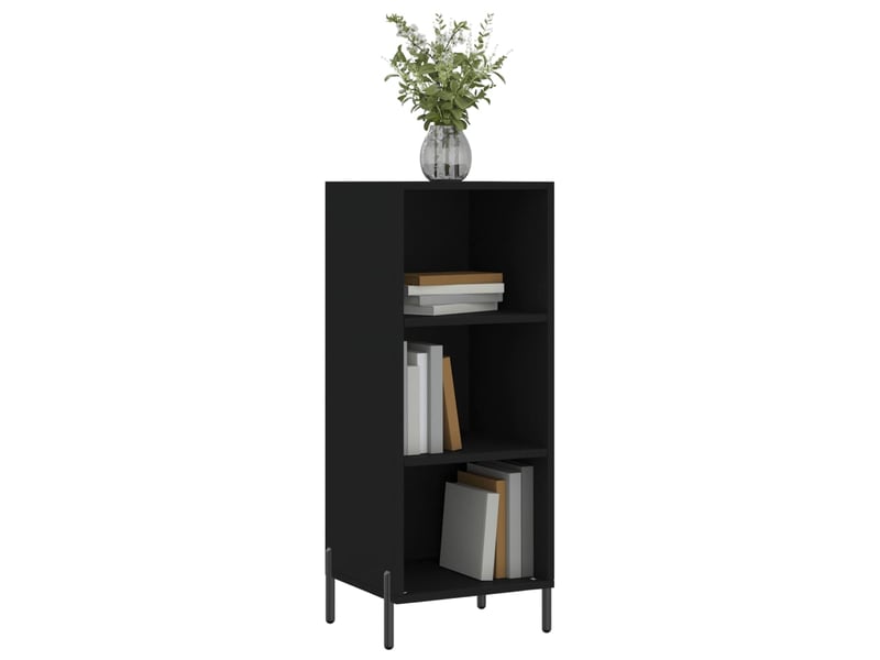  Buffet - bahut - meuble de rangement noir 34,5x32,5x90 cm bois d'ingénierie  - Conforama C