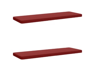 Lot de 2 coussins de banc, coussins d'assise vught 100 % polyester bordeaux cf57916