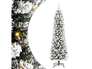 Sapin de noël artificiel, arbre de noël blanc 180 cm pvc, métal et plastique shl5559