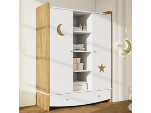 Armoire 2 porte(s)    <strong></strong> <strong>OPULERANE TRADING LTD</strong> coloris blanc largeur 50 cm