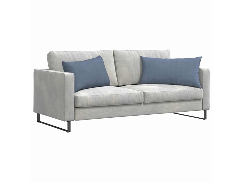  Lot de 2 coussins de canapé, coussins décoratifs bleu 80 x 40 cm cf59012  - Conforama C