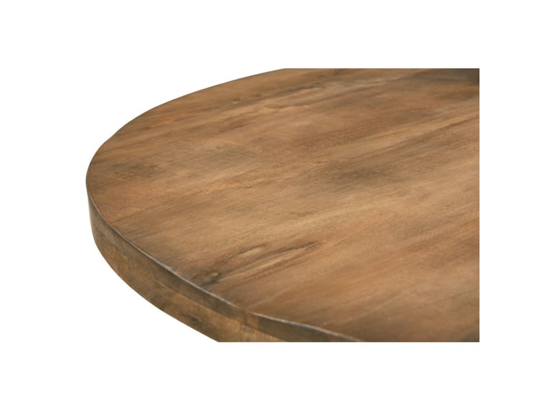 Bari-table à manger ronde 6 personnes d150 en bois massif  - Conforama D
