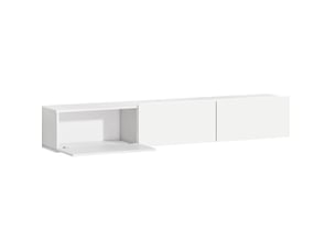 Meuble tv coloris blanc 180 cm <strong>MIVRAY </strong>  <strong></strong>