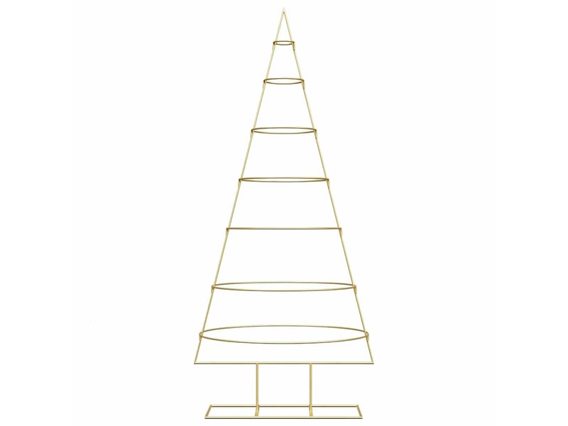  Arbre de noël, sapin de noël en métal doré 180 cm acier peint par poudre  - Conforama E