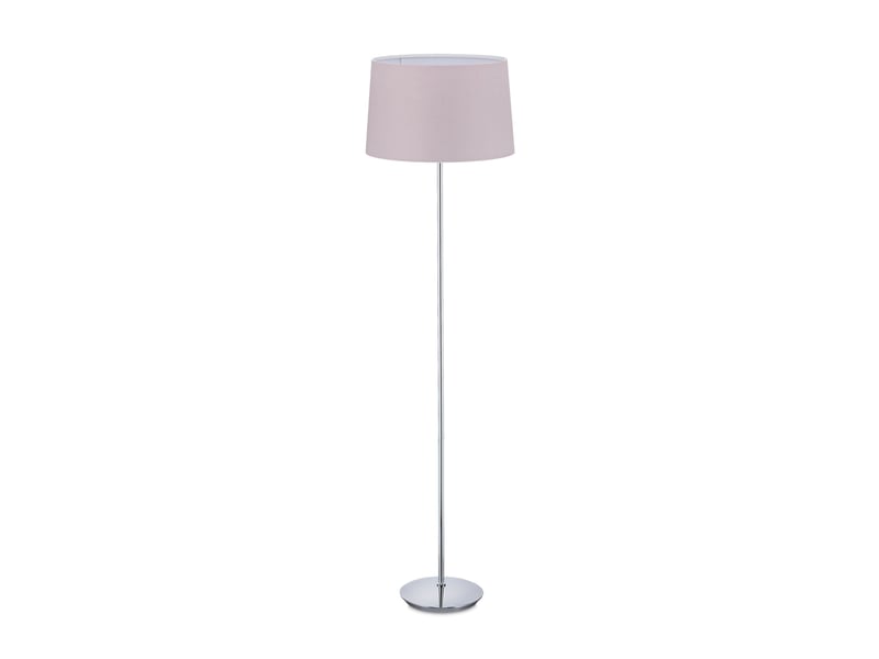  Lampe droite moderne pour salon chambre 148,5 x 40 cm avec abat-jour en tissu éclairage doux en fer noir 13_0009665  - Conforama A