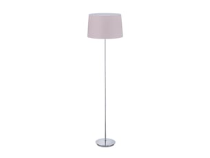 Lampe droite moderne pour salon chambre 148,5 x 40 cm avec abat-jour en tissu éclairage doux en fer noir 13_0009665