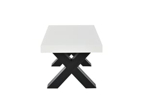 Table basse rectangulaire coloris bicolore ULEVR  - 50 cmx100 cm