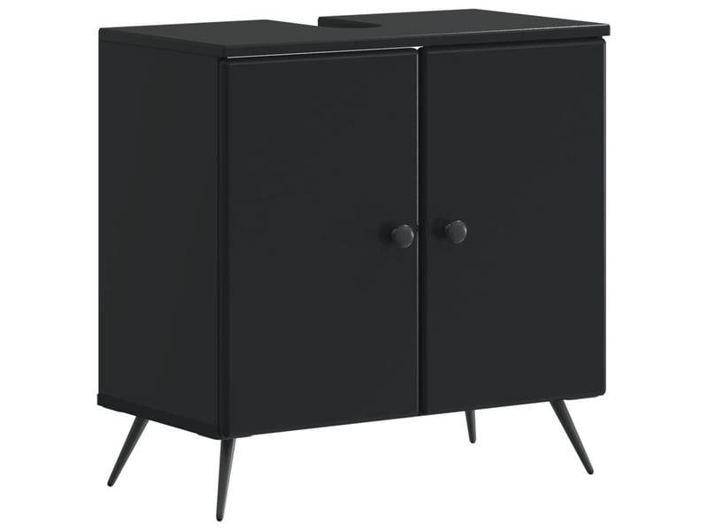  Ensemble de meuble de salle de bain 3 pièces breda noir cf63359  - Conforama D