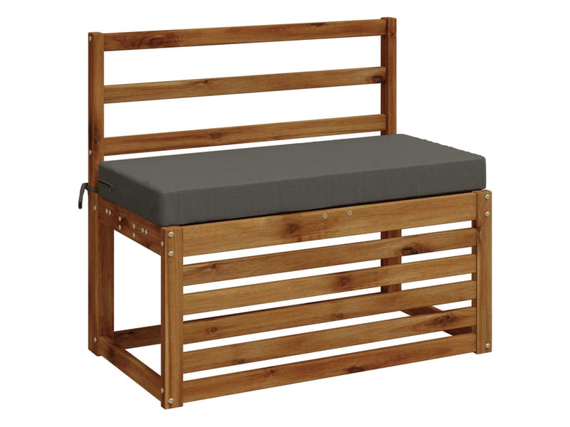 Lot de 2 coussins de banc, coussins d'assise soest 100 % polyester gris cf57244  - Conforama C