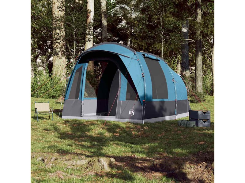 Tente de camping, tente tunnel 3 personnes bleu imperméable shl73522 - Conforama C