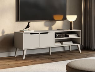 Meuble tv coloris beige 160 cm <strong></strong>  <strong></strong>