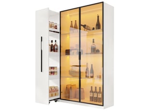 Vitrine coloris blanc  <strong>SAPGAKS</strong> <strong></strong> - 110.5 cmx160 cm