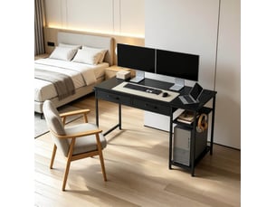 Bureau gaming ELVMI 120 cm coloris noir